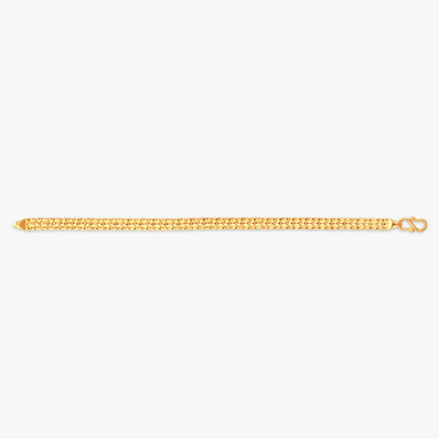 Bold Woven Gold Bracelet for Men