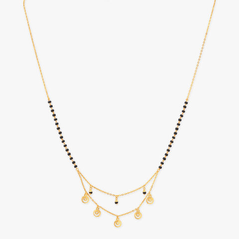 Cascade Charm Gold Mangalsutra