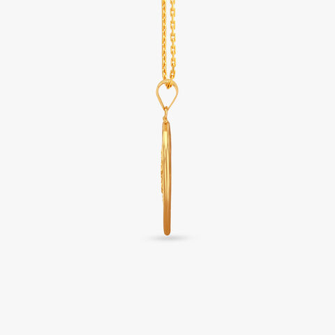 Cutout Cross Gold Pendant