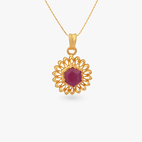 Royal Bloom Gold Pendant
