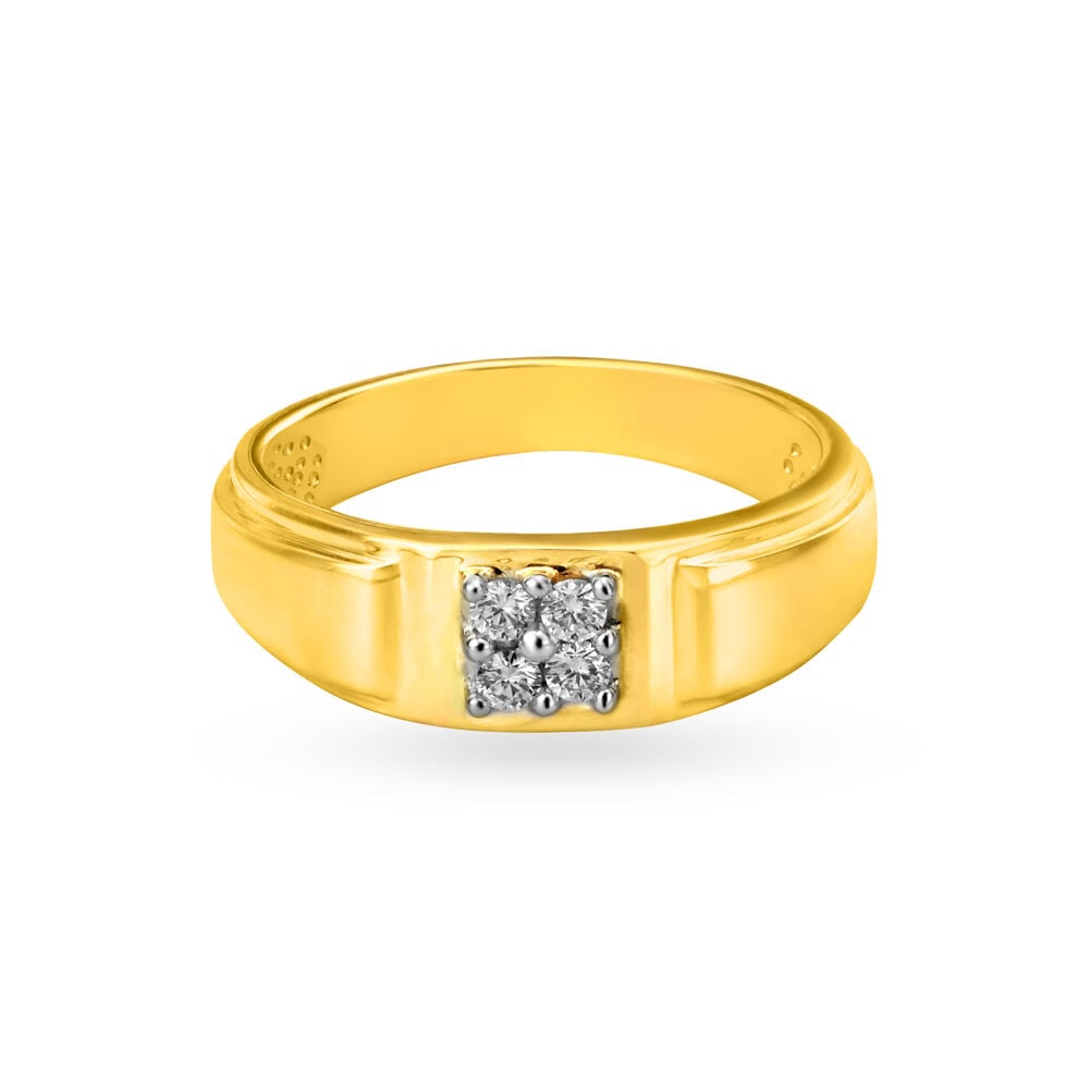 Charming Solitaire Look Diamond Ring for Men