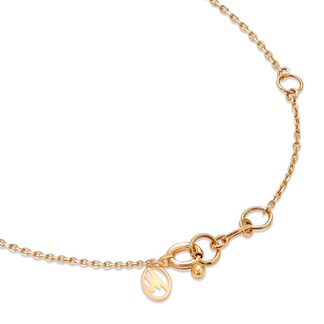 14 KT Yellow Gold Geometric Evil Eye Bracelet,,hi-res image number null