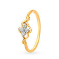 Gorgeous 18 Karat Yellow Gold And Diamond Interlock Ring,,hi-res image number null