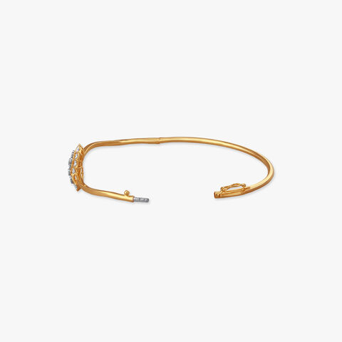 Petal Path Diamond Bangle
