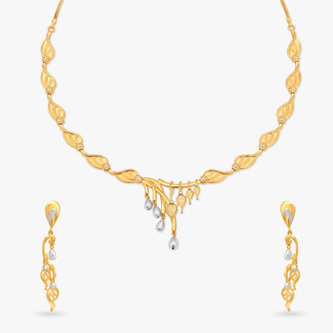 Leafy Trellis Necklace Set