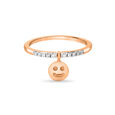 14 KT Rose Gold Reversible Halo Diamond Ring,,hi-res image number null