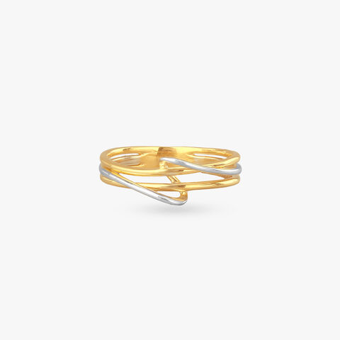 Sculpted Swirl Gold Ring