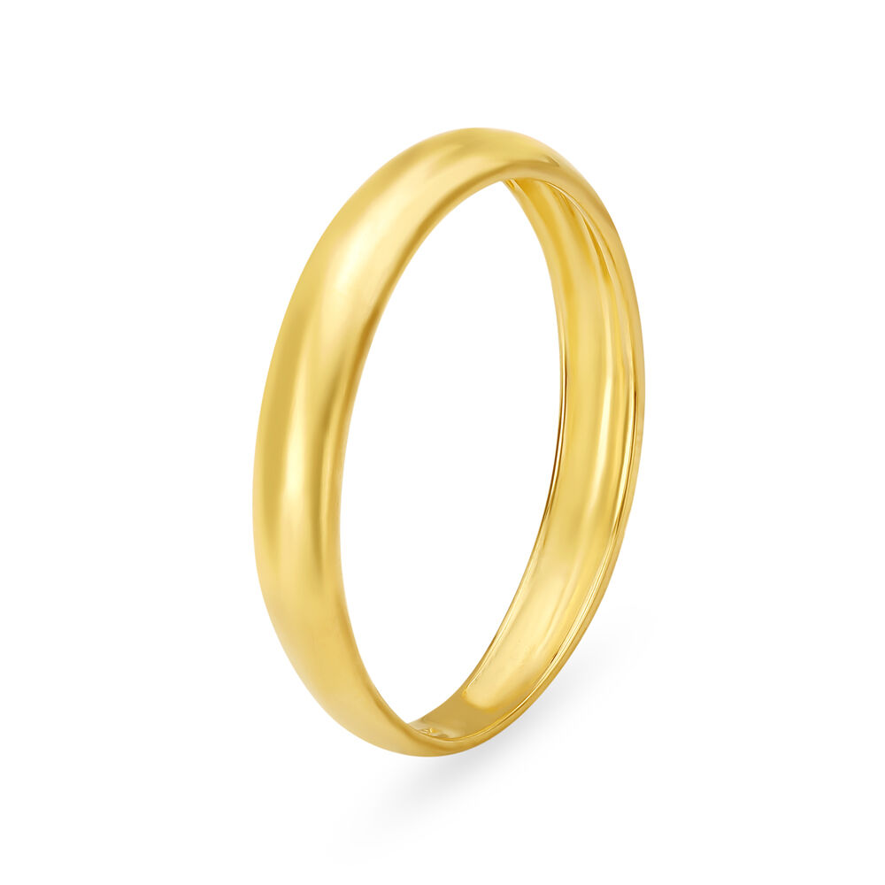 Gold Stacking Ring Set - Plain Gold Ring Set - Simple Gold Rings