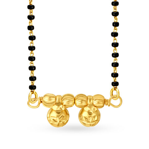 Understated 22 Karat Yellow Gold Mangalsutra Pendant