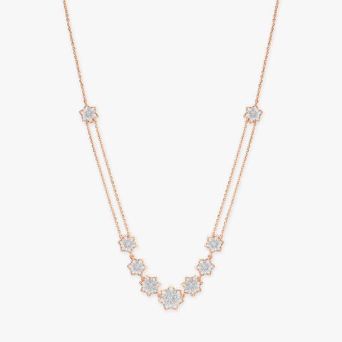 Dazzling Diamond Necklace Set