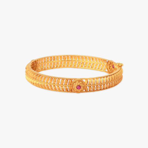 Heritage Bloom Gold Bangles