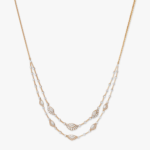 Layered Flight Diamond Necklace
