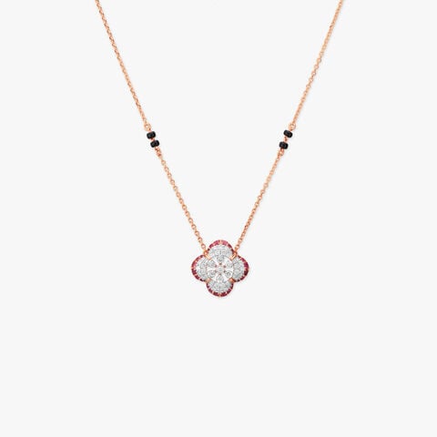 Clover Glow Diamond Mangalsutra