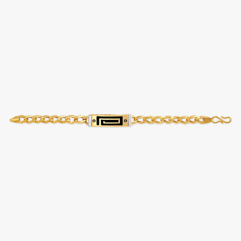 Appealing Engraved Gold Bracelet For Men