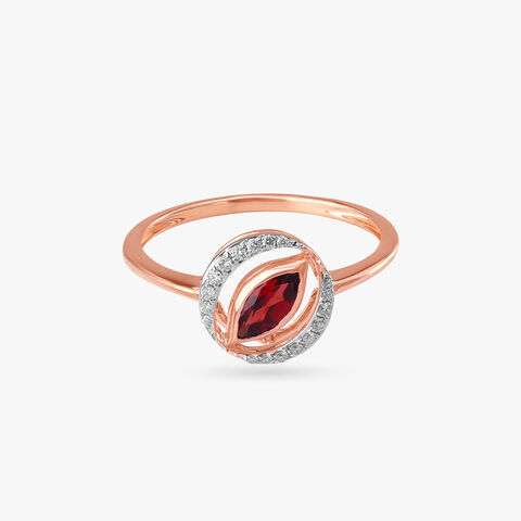 Flame Petal Diamond Ring