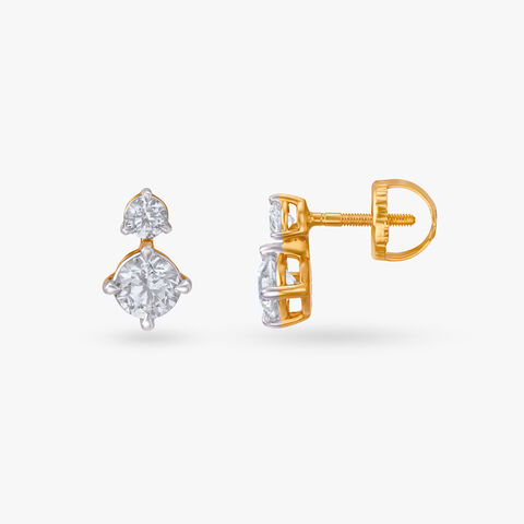 Vision of Splendour Celeste Solitaire Stud Earrings