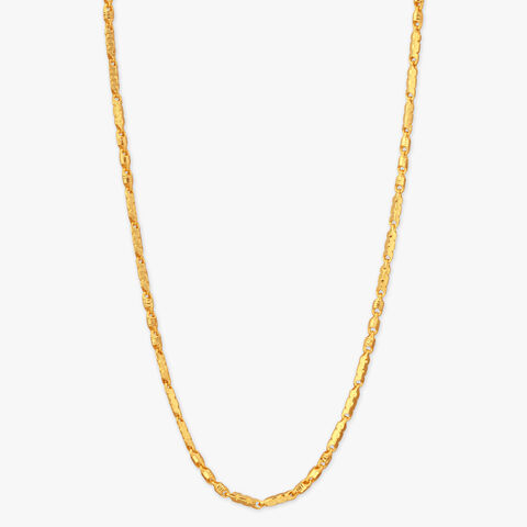 Diagonal Cut Link Chain for Men