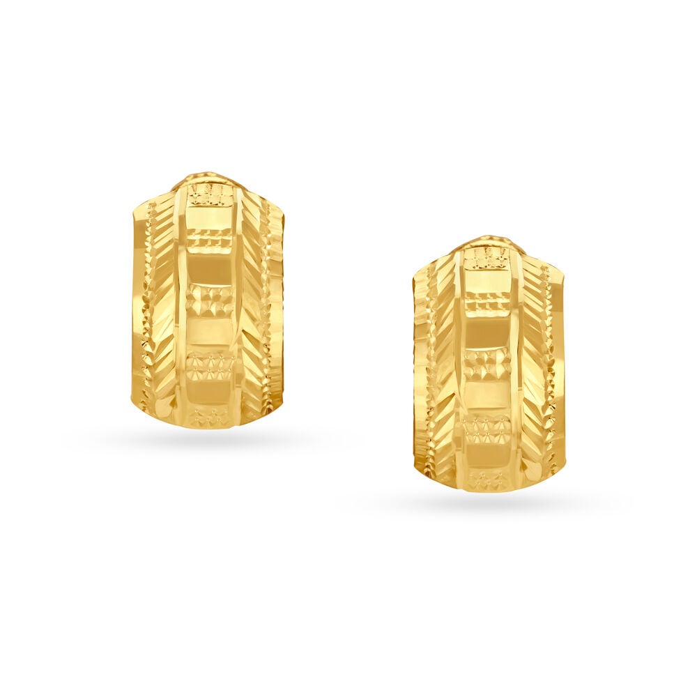 Bond - 14K Solid Yellow Gold Stud Earrings – miramira New York