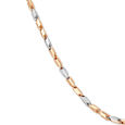 Intricately Carved Dual Tone Gold Chain For Men,,hi-res image number null