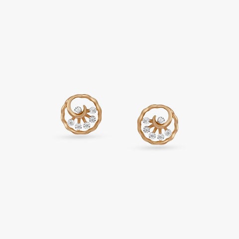 Orbit Glow Diamond Stud Earrings