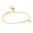 14 Karat Yellow Gold Enchanting Elephant Diamond Bracelet,,hi-res image number null
