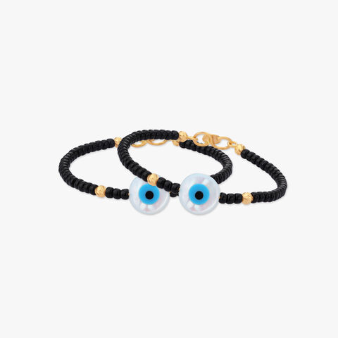 Guard Evil Eye Gold Bangles for Kids