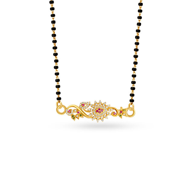Traditional Bridal Gold Mugappu,,hi-res image number null