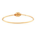 18 KT Yellow Gold Geometric Sparkle Diamond Bangle,,hi-res image number null