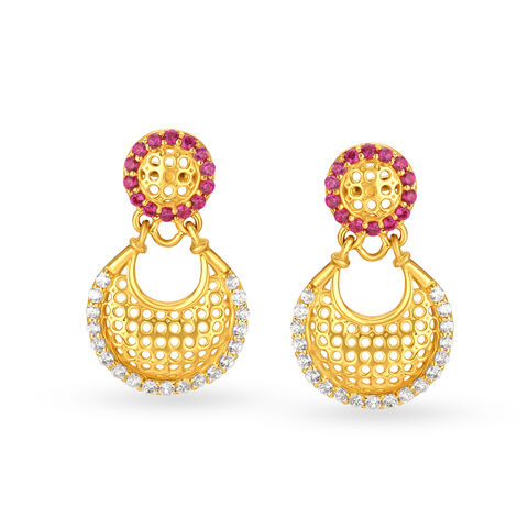 Surreal Gold Antique Drop Earrings