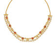 Vibrant Necklace with Un-cut Diamonds and Tourmalines,,hi-res image number null
