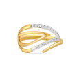 14 KT Yellow Gold Captivating Diamond Finger Ring,,hi-res image number null