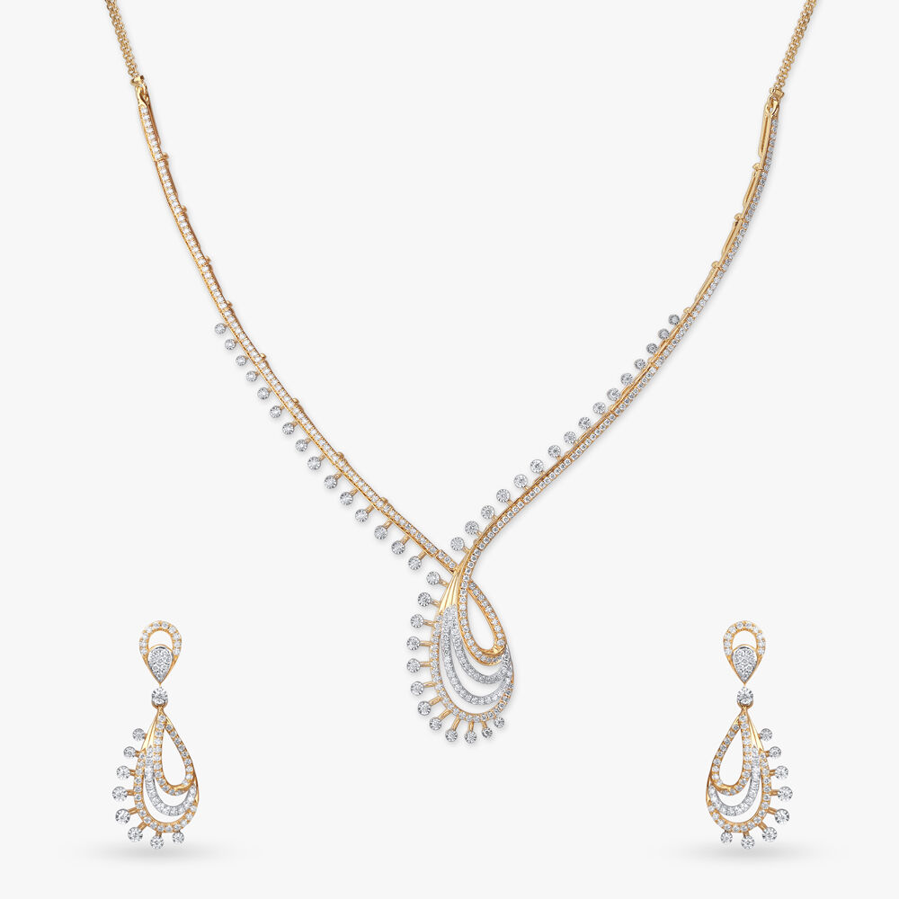 Tanishq real diamond necklace sale