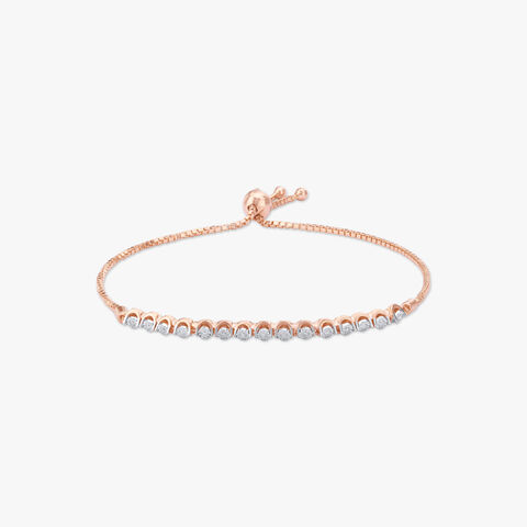 Linear Elegance Diamond Bracelet