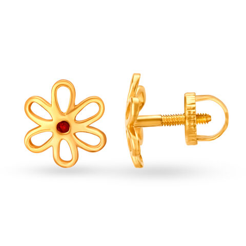 Petite Floral Stud Earrings