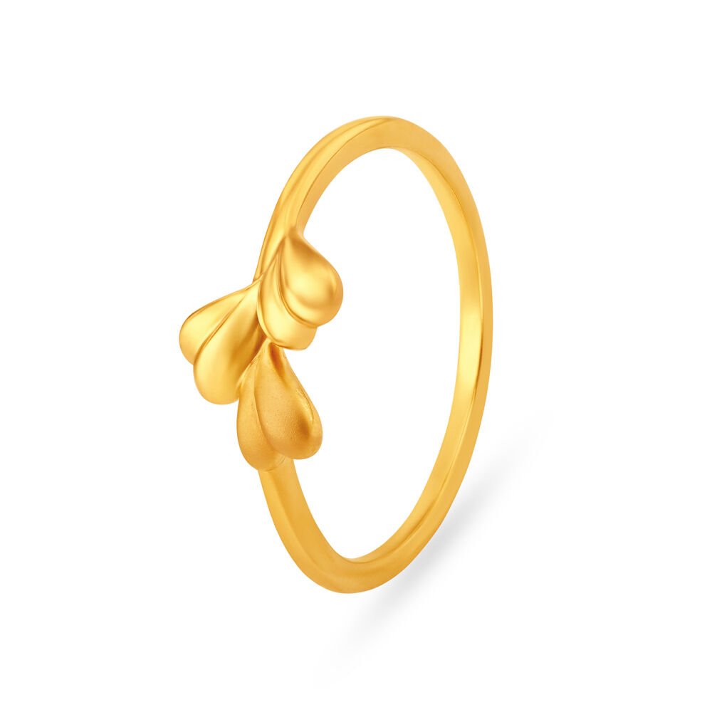 Bhima Gold has Heart Shaped 22KT Gold Ring - Buy now