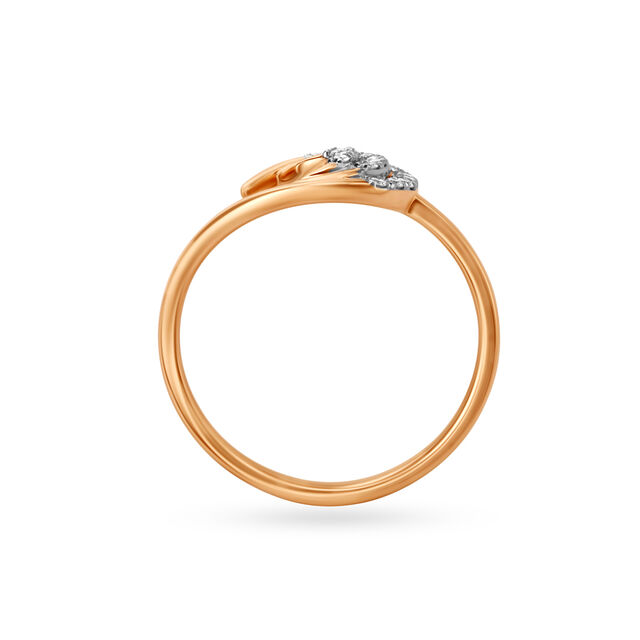 14kt Rose Gold Wave-style Finger Ring,,hi-res image number null