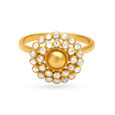 Fascinating Floral Gold Finger Ring,,hi-res image number null