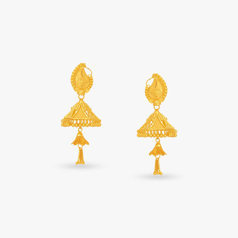 Cone Bell Jhumka Earrings