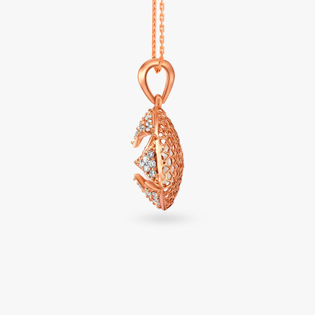 Charming Mesh Pearl and Diamond Pendant,,hi-res image number null