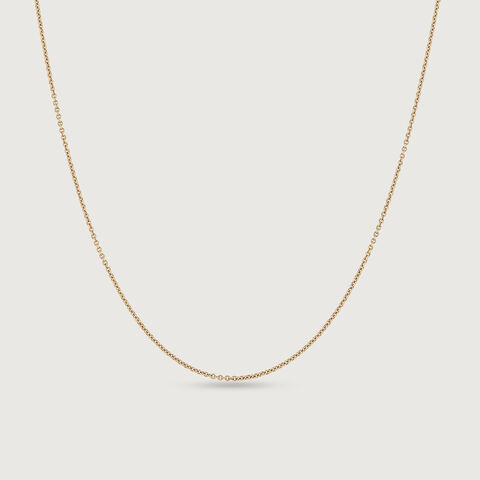 Minimalist Charm Yellow Gold Chain