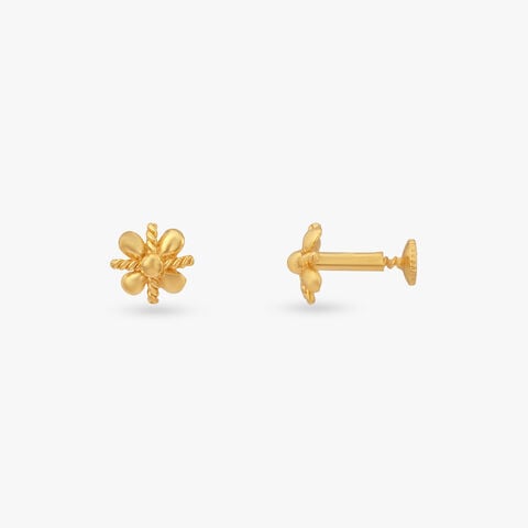 Little Bloom Gold Stud Earrings