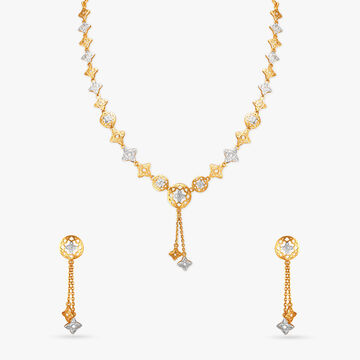 Charming Floral Necklace Set