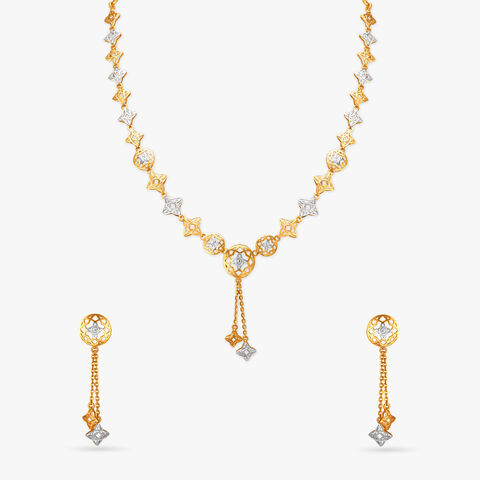 Charming Floral Necklace Set