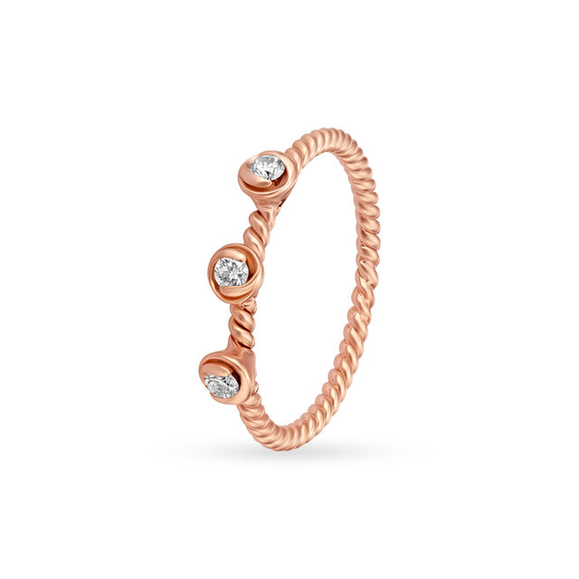 14KT Rose Gold Classic Finger Ring For Your Precious Friend,,hi-res image number null