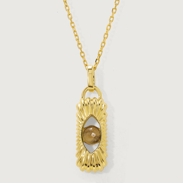 Whimsical Wonder 18KT Chain Lemon Topaz  Pendant with chain,,hi-res image number null