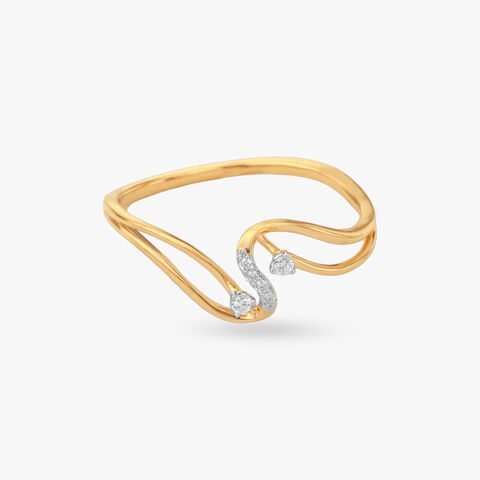 Twin Flow Diamond Ring