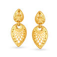 Alluring Mesh Gold Drop Earrings,,hi-res image number null
