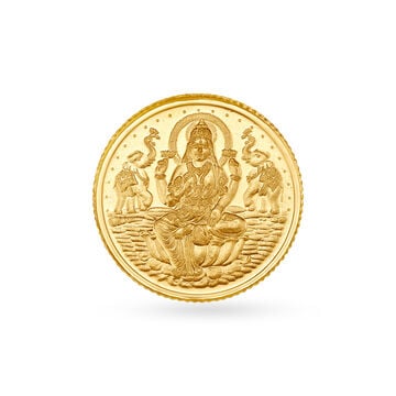 10 gram 24 Karat Gold Coin with Lakshmi Motif