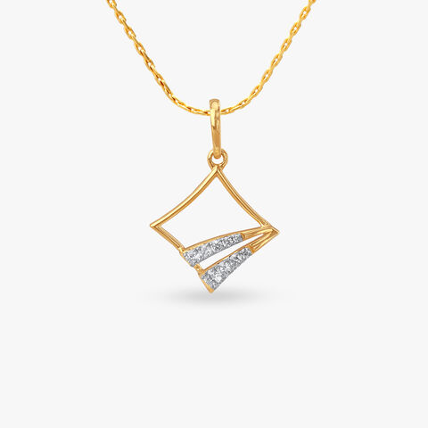 Luxe Angle Diamond Pendant
