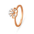 18KT Gold Ring With A Floral Crown,,hi-res image number null